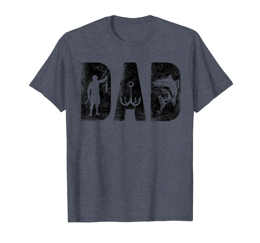 Fishing Dad Birthday Bold Font T-Shirt - Casual Everyday Wear Men Women - T-Shirt, Sweatshirt, Hoodie