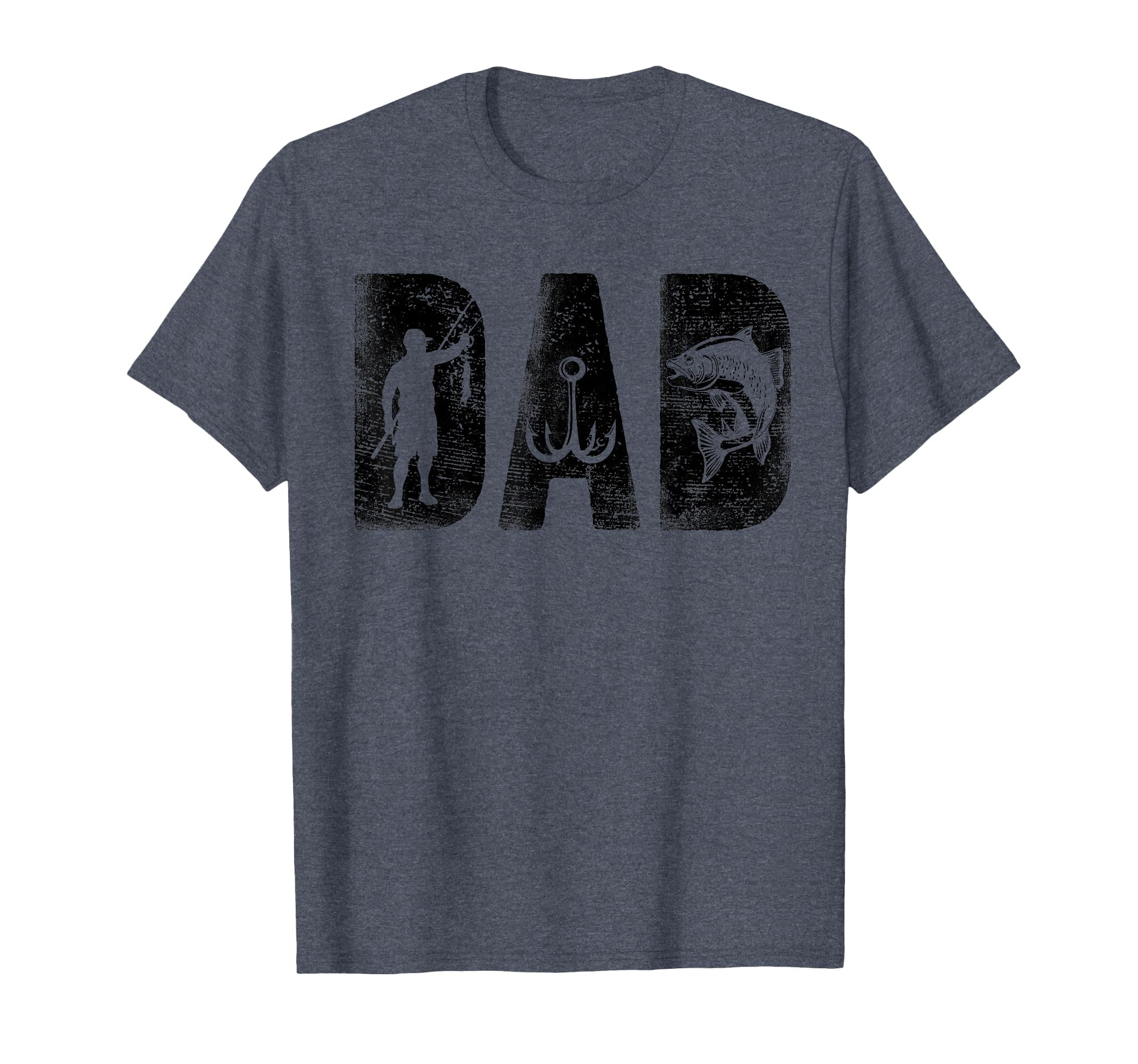 Fishing Dad Birthday Bold Font T-Shirt - Casual Everyday Wear Men Women - T-Shirt, Sweatshirt, Hoodie
