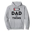 Dad Twins Gift Father Husband Dad Funny Hoodie - Novelty Apparel for Adults - T-Shirt, Sweatshirt, Hoodie
