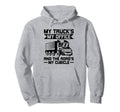 Trucker Driving Dad Trucker Father Truck Hoodie - Custom Art Print Unisex - T-Shirt, Sweatshirt, Hoodie