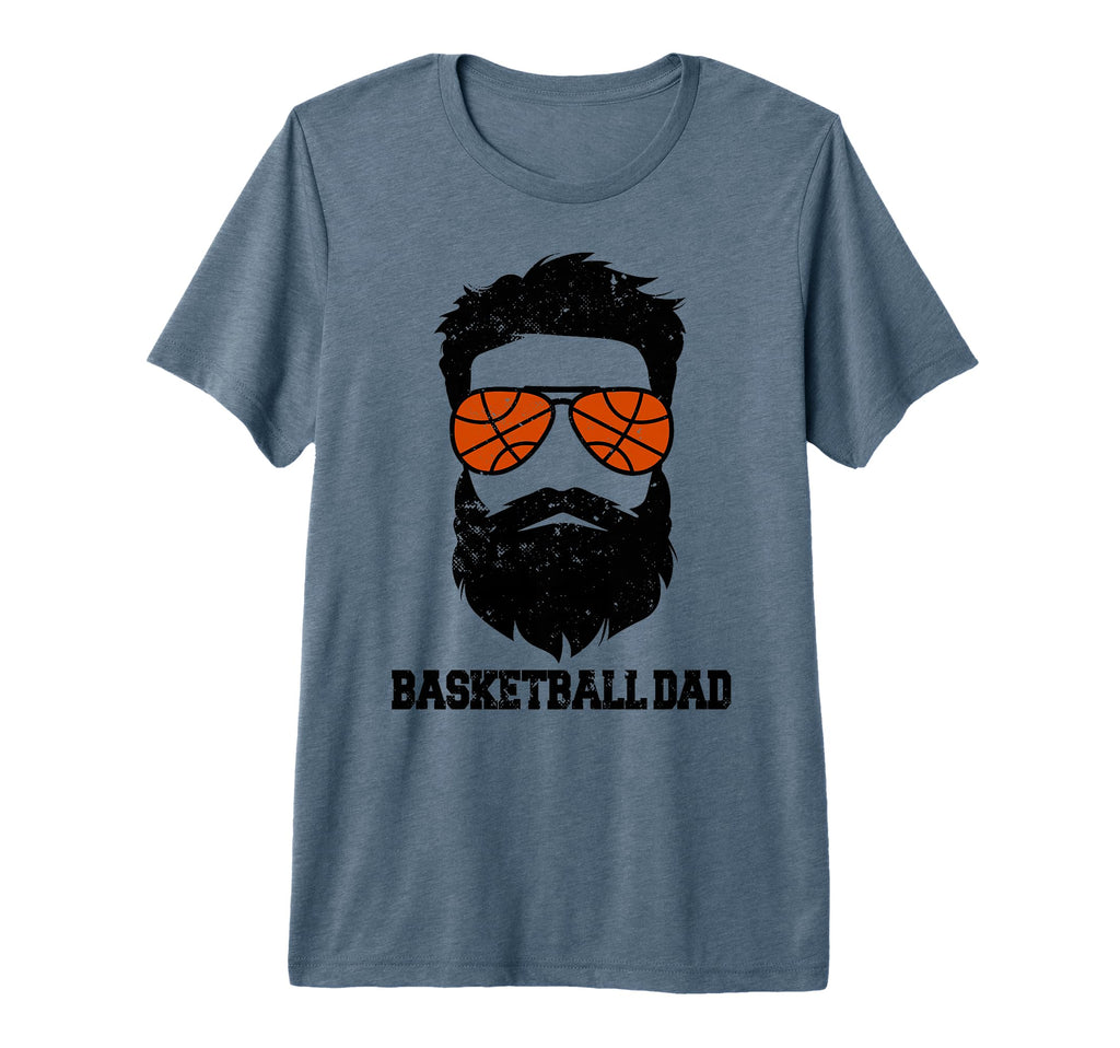 Mens Basketball Dad Funny Messy Hair T-Shirt - Unique Graphic for Adults - T-Shirt, Sweatshirt, Hoodie