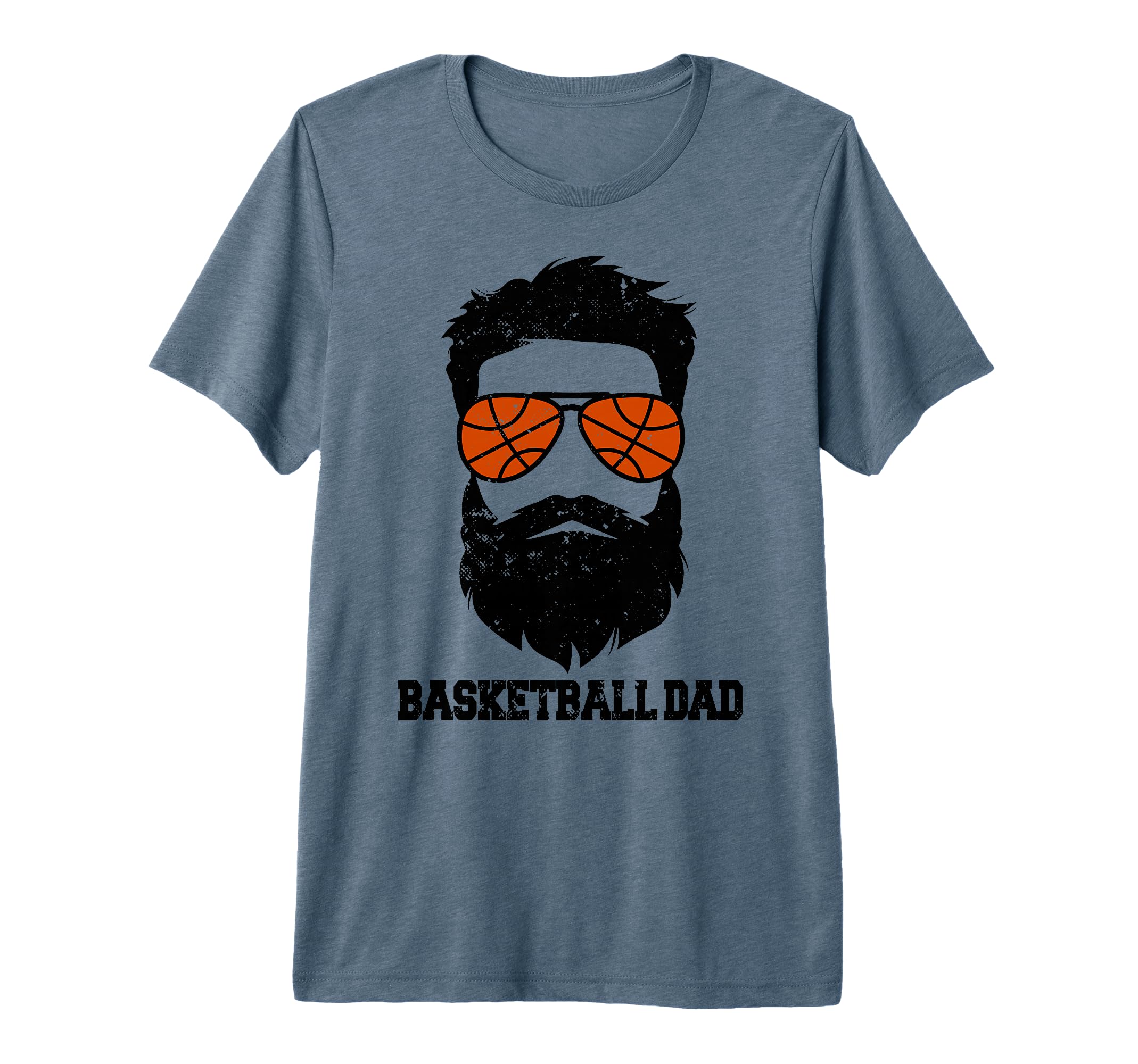 Mens Basketball Dad Funny Messy Hair T-Shirt - Unique Graphic for Adults - T-Shirt, Sweatshirt, Hoodie