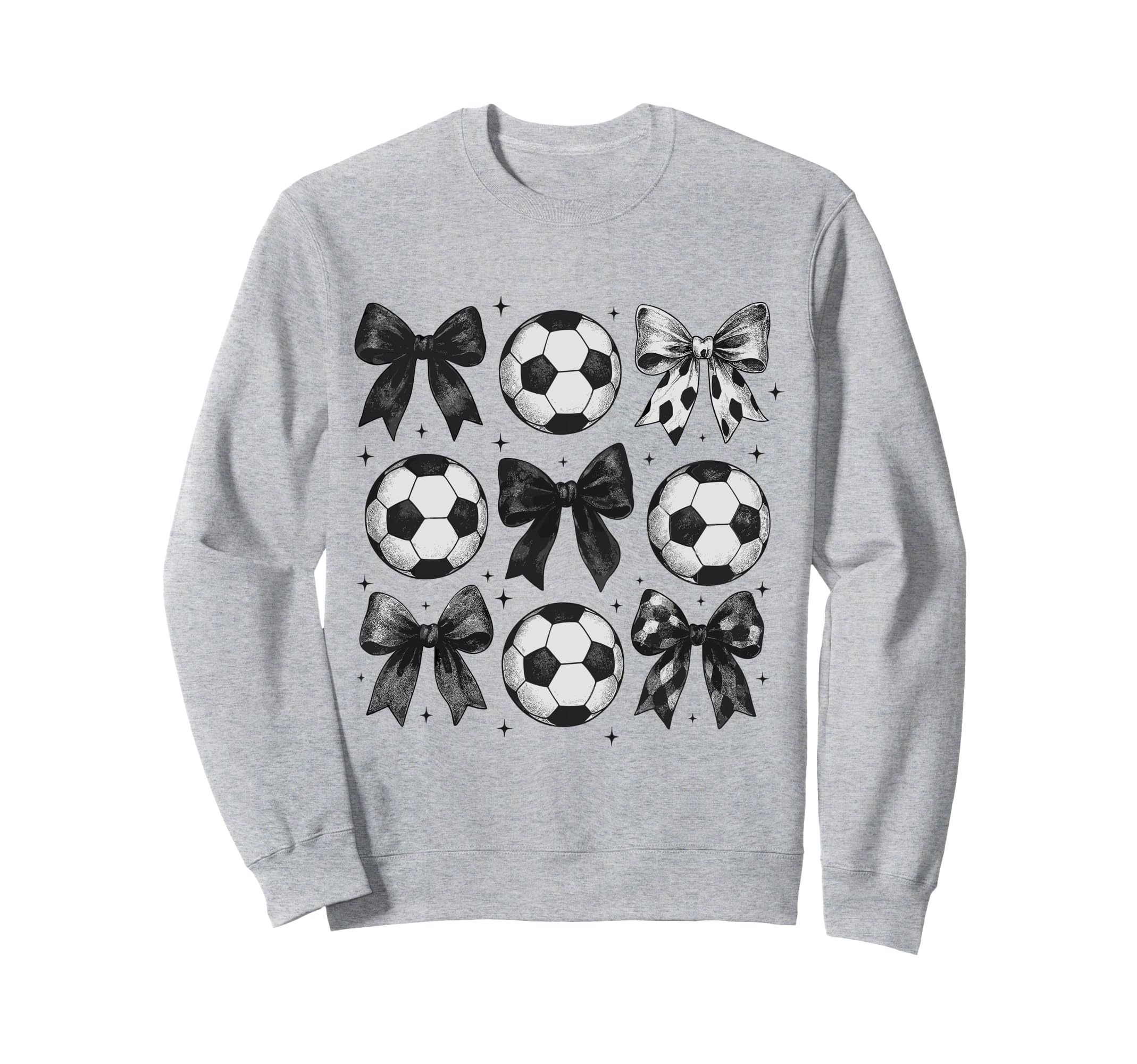 Soccer Coquette Bow Funny Soccer Sweatshirt - Aesthetic Graphic for Adults - T-Shirt, Sweatshirt, Hoodie