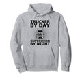 Trucker Driving Dad Trucker Father Hoodie - Streetwear Style for Adults - T-Shirt, Sweatshirt, Hoodie