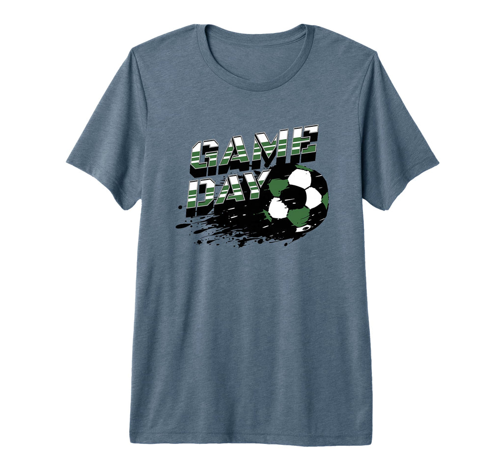 Soccer Game Day Dark Green And White T-Shirt - Minimalist Print for Adults - T-Shirt, Sweatshirt, Hoodie