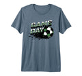 Soccer Game Day Dark Green And White T-Shirt - Minimalist Print for Adults - T-Shirt, Sweatshirt, Hoodie