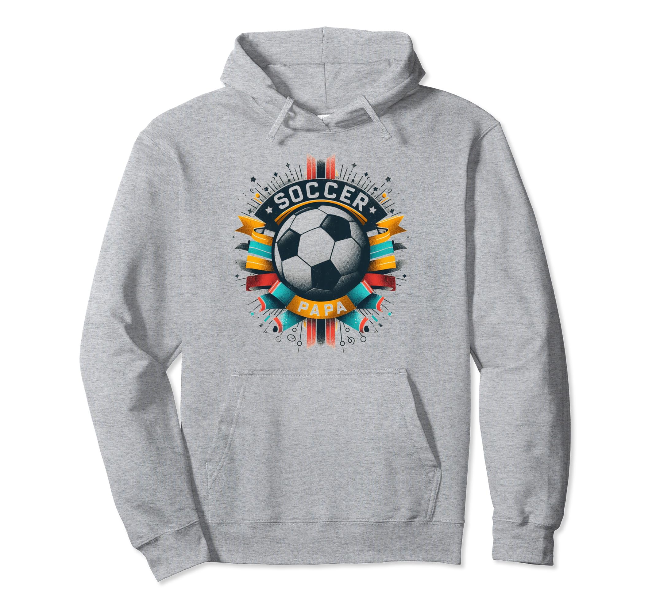 Soccer Papa Family Matching Dad Hoodie - Fun Novelty Design Men Women - T-Shirt, Sweatshirt, Hoodie