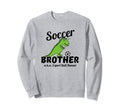 Little Brother Soccer Ball Runner Sweatshirt - Custom Art Print for Adults - T-Shirt, Sweatshirt, Hoodie