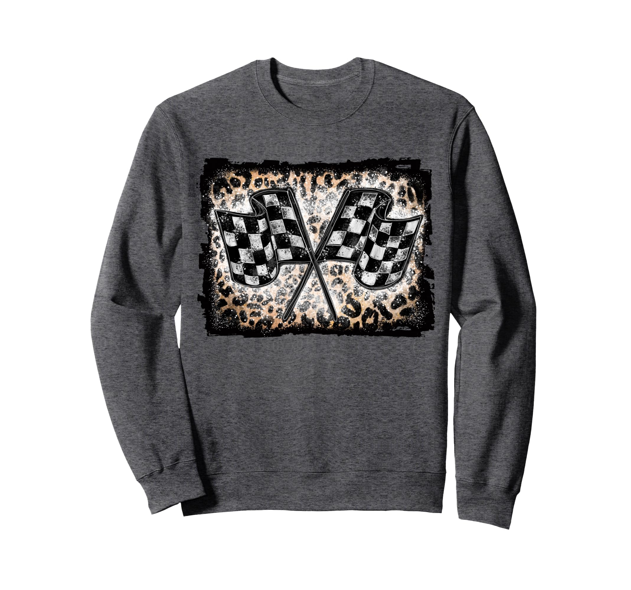 Racing Flags Racer Checkered Race Sweatshirt - Aesthetic Graphic Men Women - T-Shirt, Sweatshirt, Hoodie