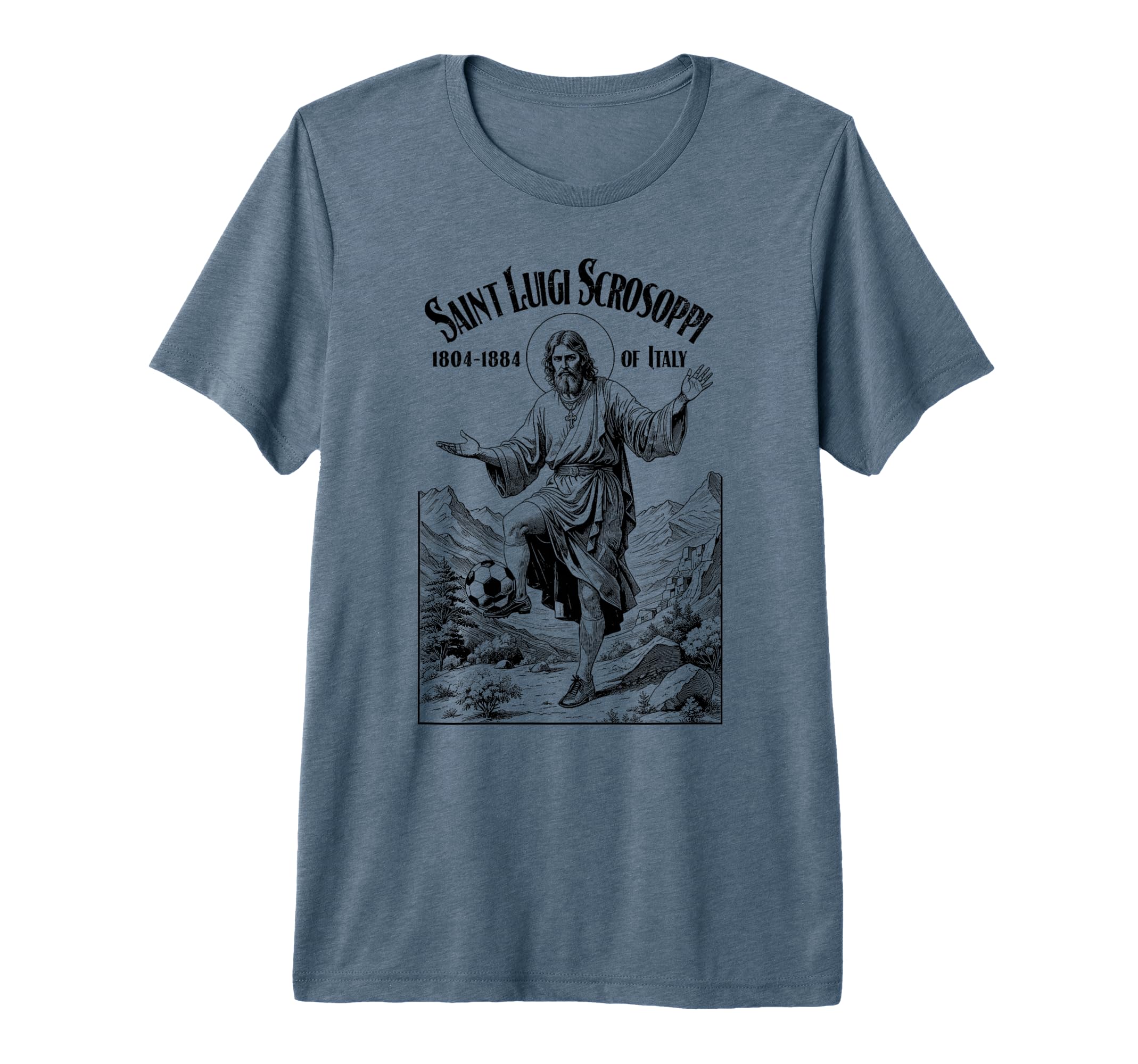 Soccer Player Patron Saint Luigi T-Shirt - Novelty Apparel Men Women - T-Shirt, Sweatshirt, Hoodie