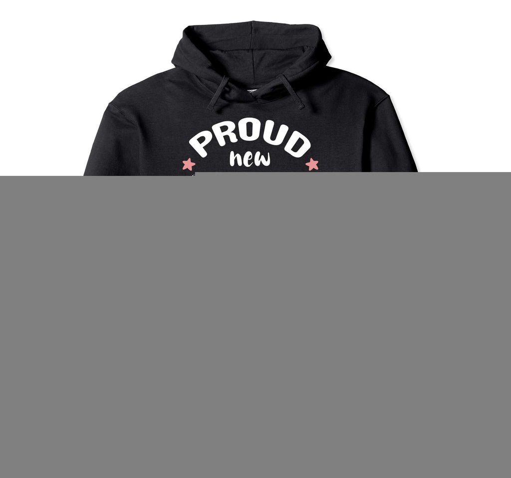 Proud New Dad Its Promoted To Daddy Hoodie - Graphic Print for Adults - T-Shirt, Sweatshirt, Hoodie