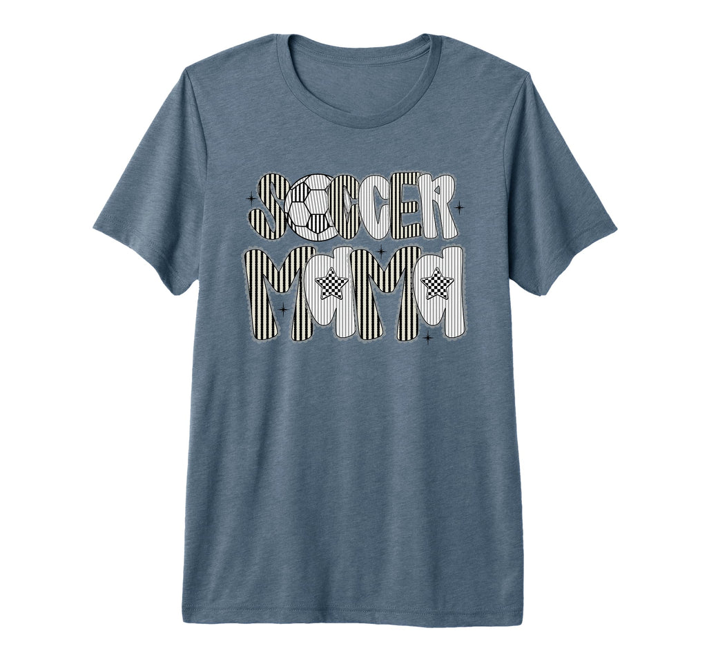 Soccer Mama Lace Mothers Day Soccer T-Shirt - Fun Novelty Design Men Women - T-Shirt, Sweatshirt, Hoodie