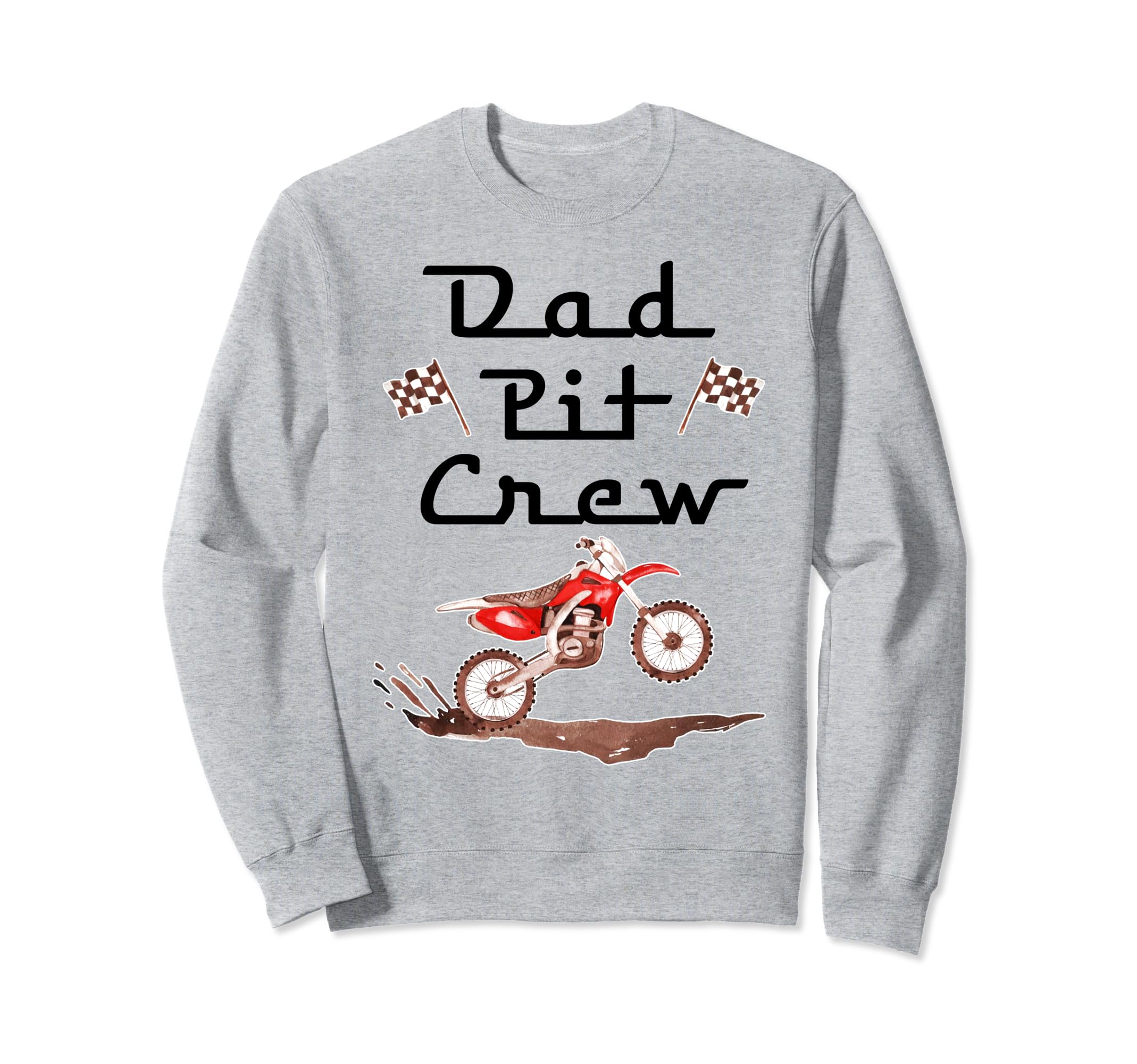 Dirt Bike Birthday Party Racing Sweatshirt - Fun Novelty Design Unisex - T-Shirt, Sweatshirt, Hoodie