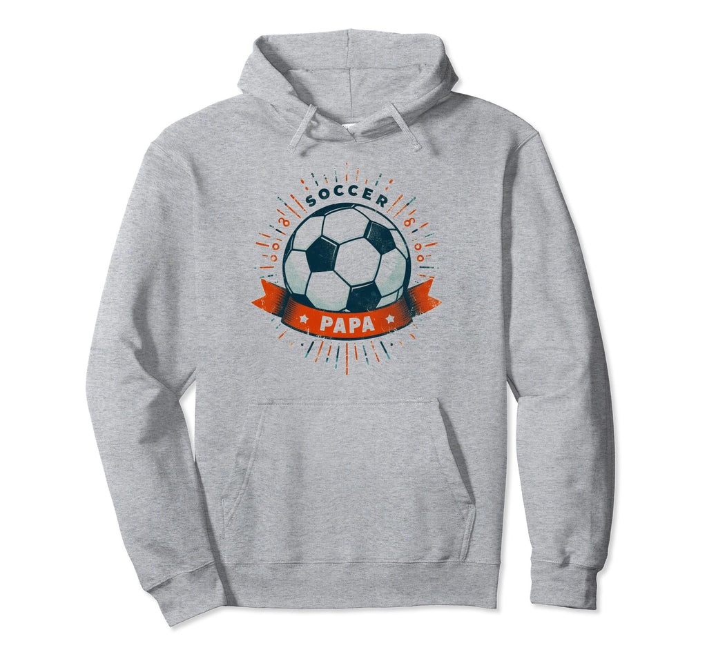 Soccer Papa Family Matching Dad Hoodie - Fun Novelty Design for Adults - T-Shirt, Sweatshirt, Hoodie