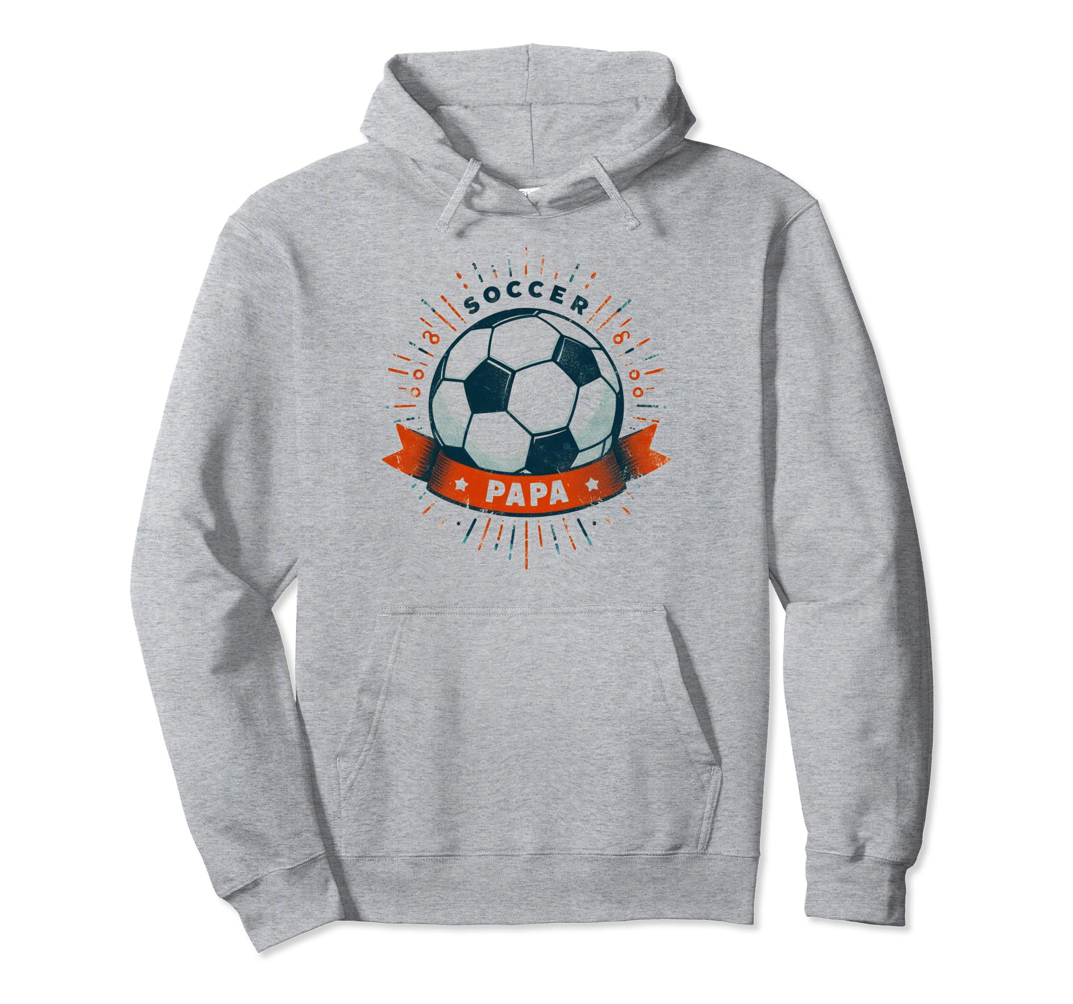 Soccer Papa Family Matching Dad Hoodie - Fun Novelty Design for Adults - T-Shirt, Sweatshirt, Hoodie