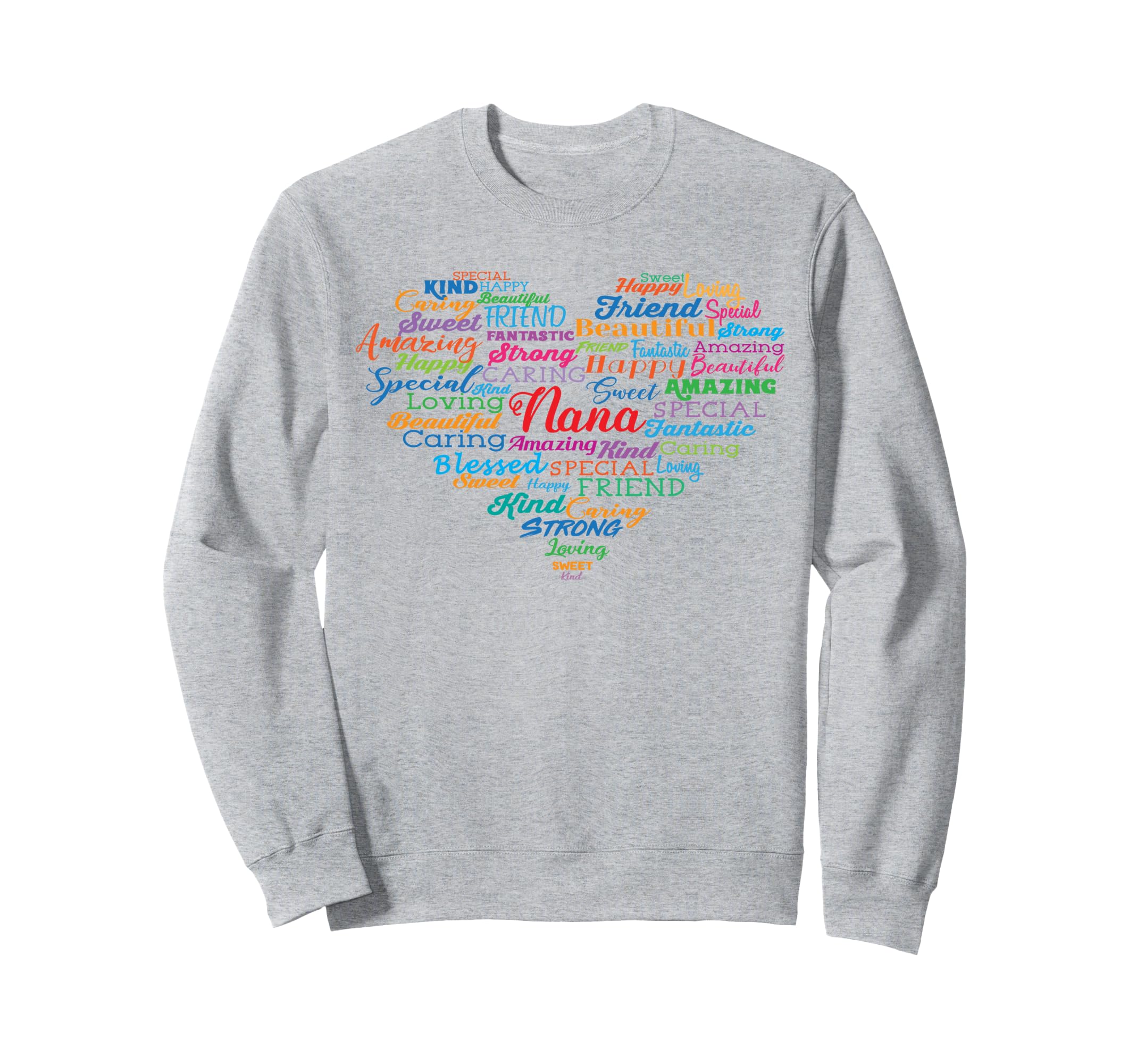 Nana Heart Grandma Mothers Day Sweatshirt - Minimalist Print for Adults - T-Shirt, Sweatshirt, Hoodie