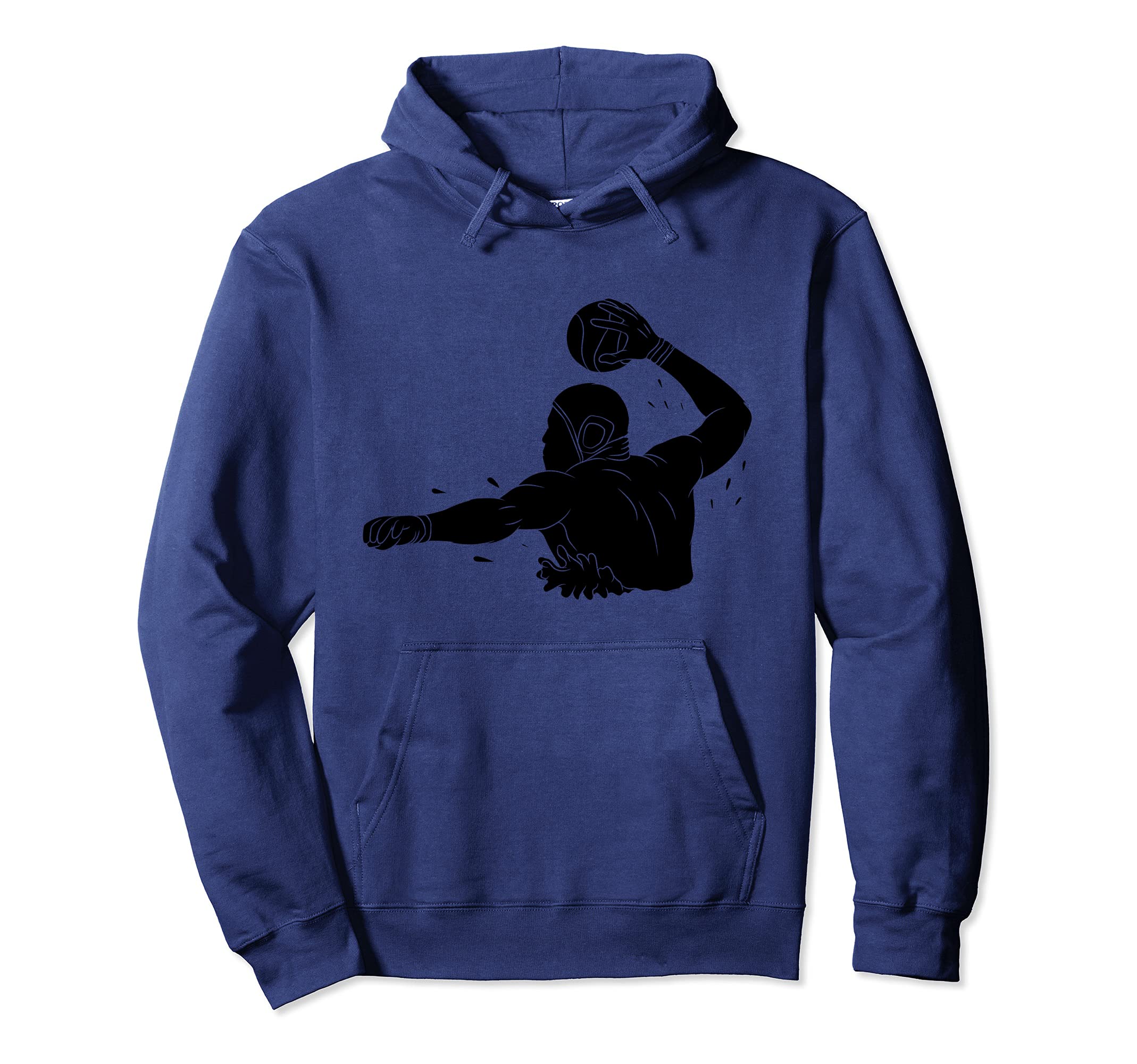 Silhouette Water Polo Aquatic Pool Hoodie - Casual Everyday Wear Men Women - T-Shirt, Sweatshirt, Hoodie