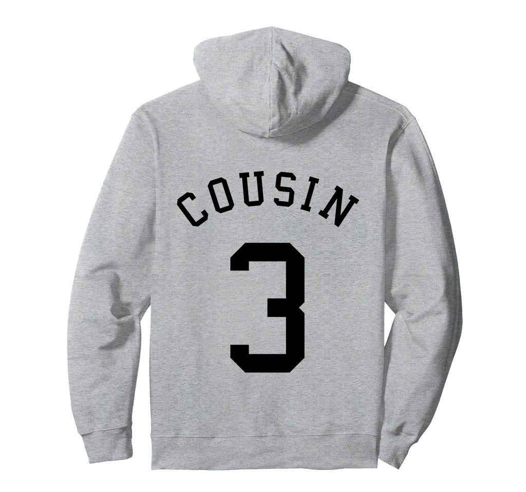 Cousin Team No 3 Football Soccer Volleyball Hoodie - Unique Graphic Unisex - T-Shirt, Sweatshirt, Hoodie