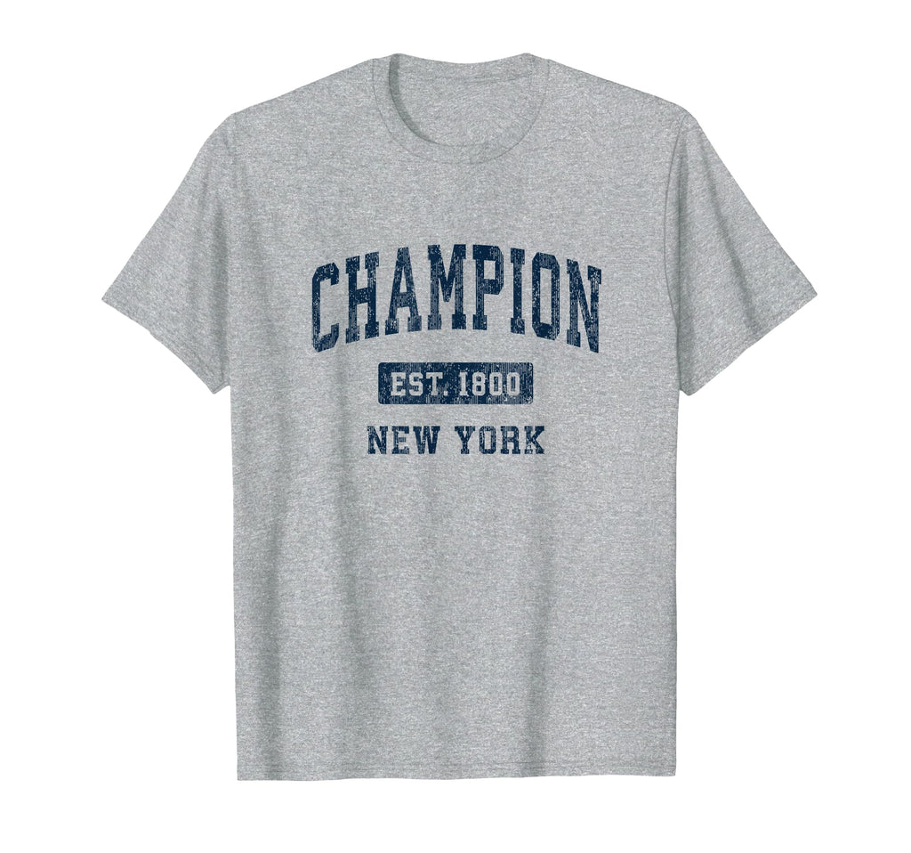 Champion New York Ny Athletic Sports T-Shirt - Custom Art Print Men Women - T-Shirt, Sweatshirt, Hoodie
