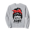 Aunt Life Messy Bun Hair Funny Sweatshirt - Aesthetic Graphic Unisex - T-Shirt, Sweatshirt, Hoodie