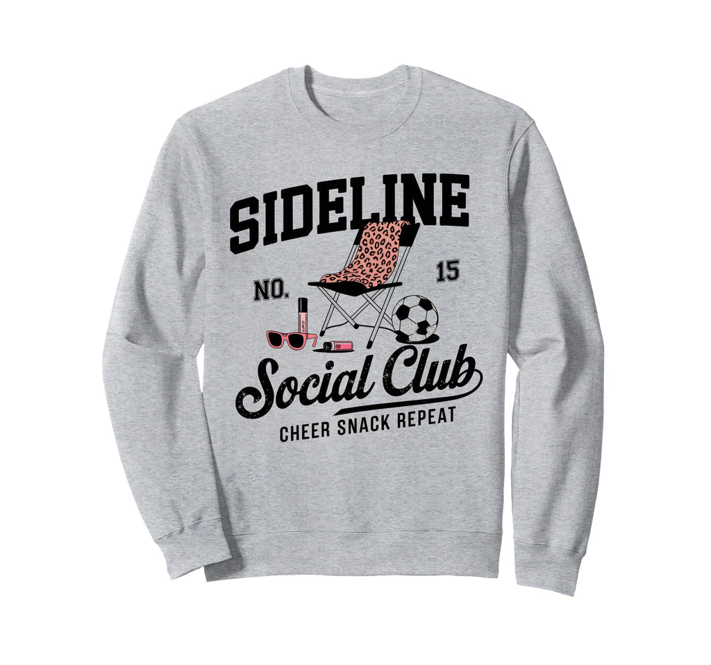 Sideline Social Club Soccer Mom Sweatshirt - Custom Art Print for Adults - T-Shirt, Sweatshirt, Hoodie
