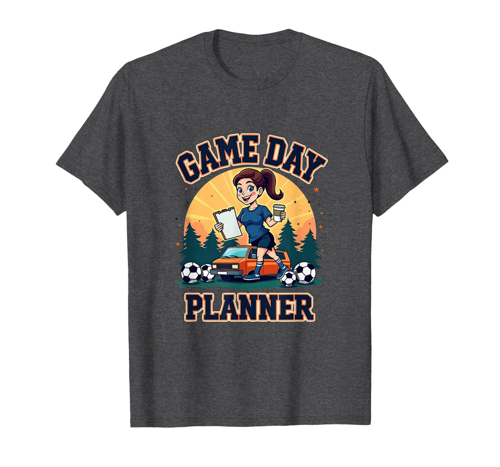 Soccer Mom Game Day Planner T-Shirt - Minimalist Print Unisex - T-Shirt, Sweatshirt, Hoodie