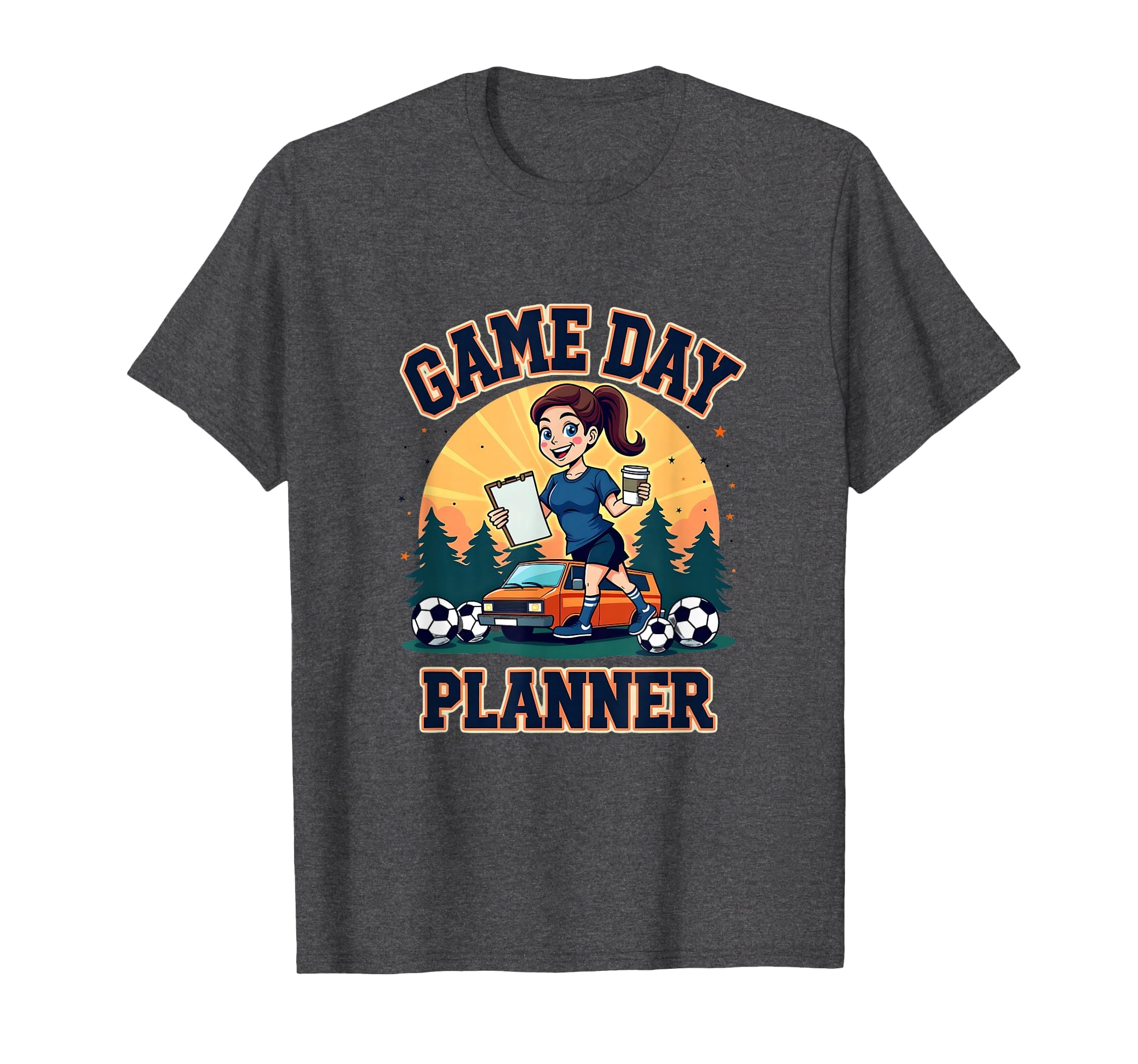 Soccer Mom Game Day Planner T-Shirt - Minimalist Print Unisex - T-Shirt, Sweatshirt, Hoodie