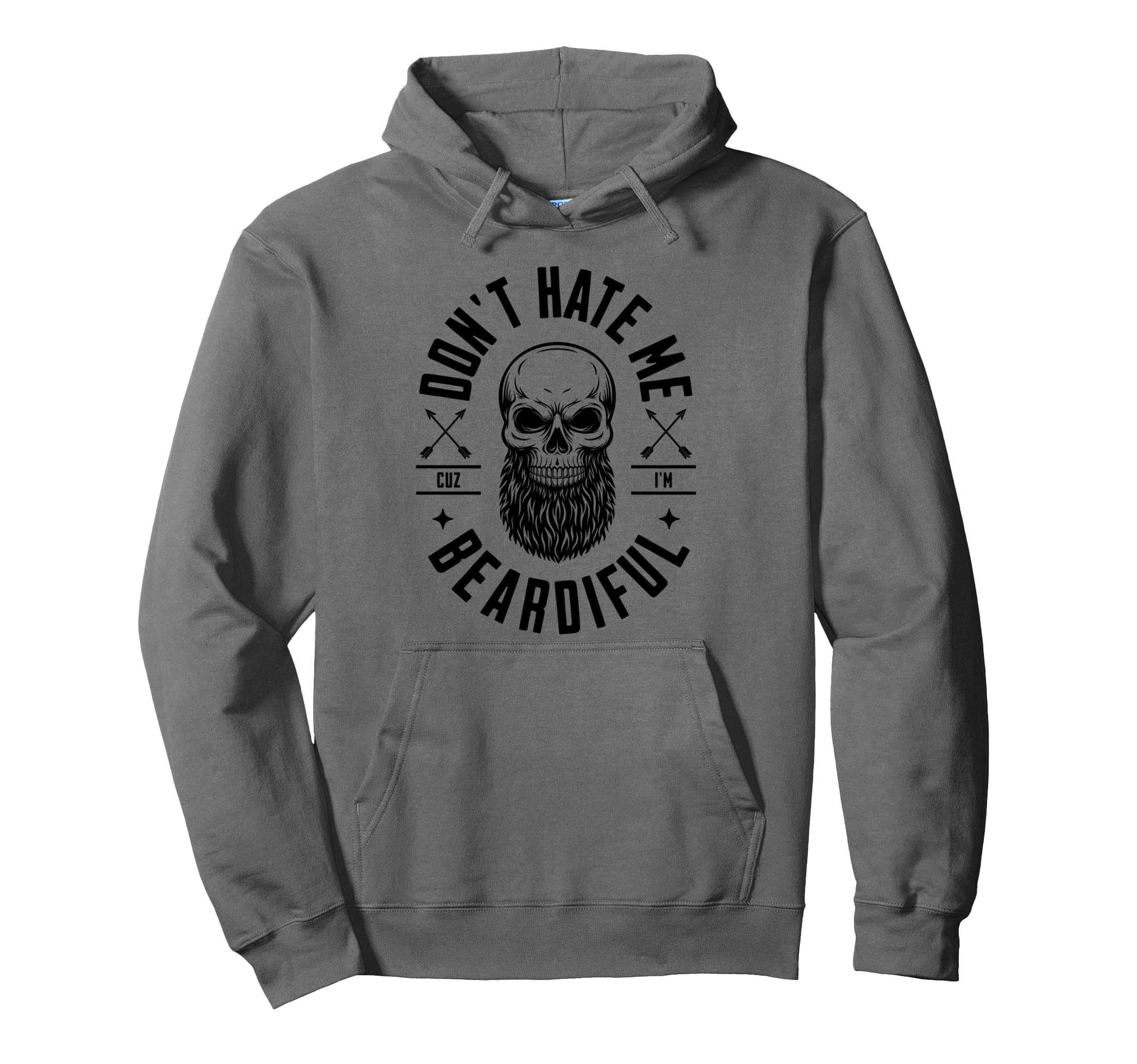 Dont Hate Me Because Im Bald Funny Hoodie - Custom Art Print for Adults - T-Shirt, Sweatshirt, Hoodie