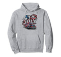 4Th July Us American Flag Patriotic Hoodie - Fun Novelty Design Unisex - T-Shirt, Sweatshirt, Hoodie