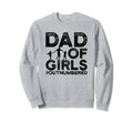 Dad Outnumbered Dads Father Funny Sweatshirt - Minimalist Print Men Women - T-Shirt, Sweatshirt, Hoodie