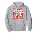 Dad Berry First Birthday Strawberry Hoodie - Minimalist Print Unisex - T-Shirt, Sweatshirt, Hoodie