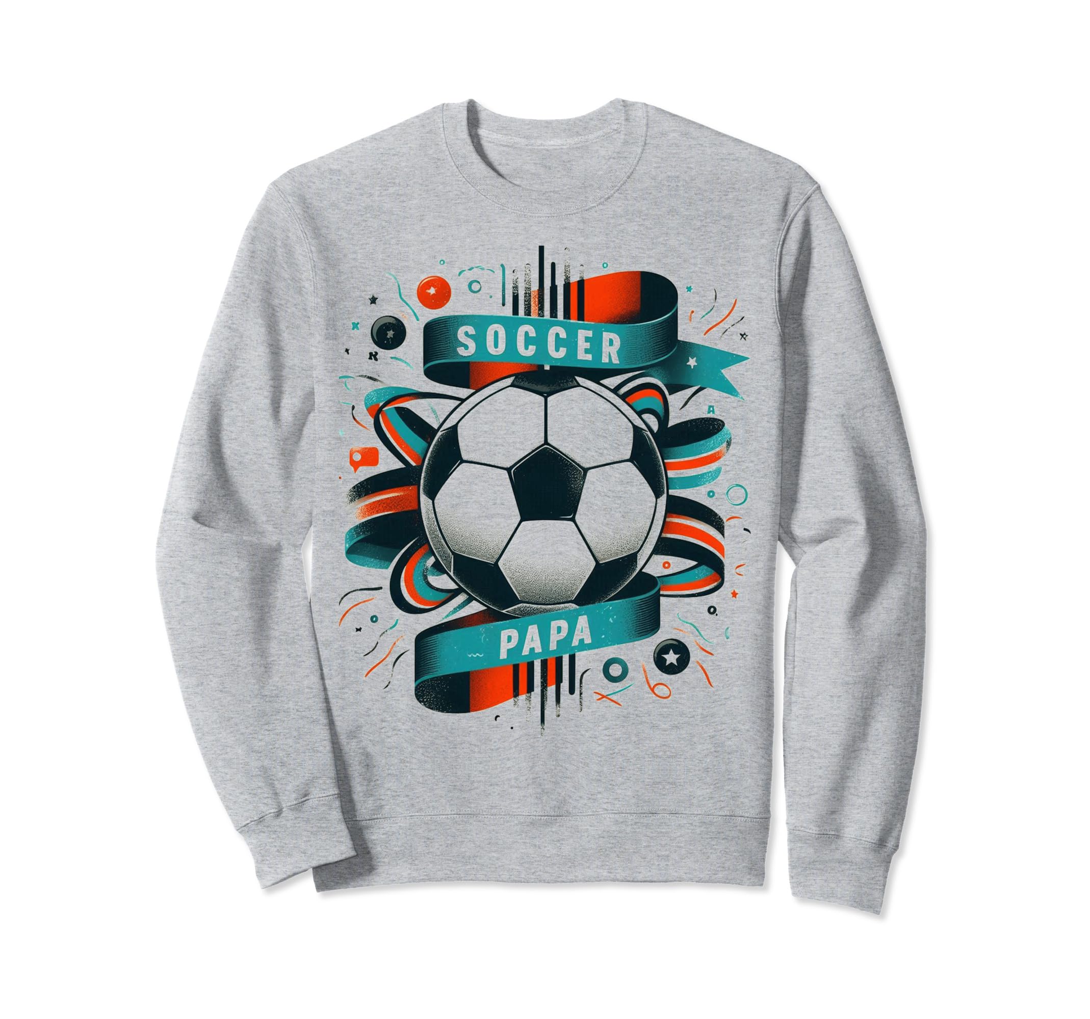 Soccer Papa Family Matching Dad Sweatshirt - Custom Art Print Men Women - T-Shirt, Sweatshirt, Hoodie