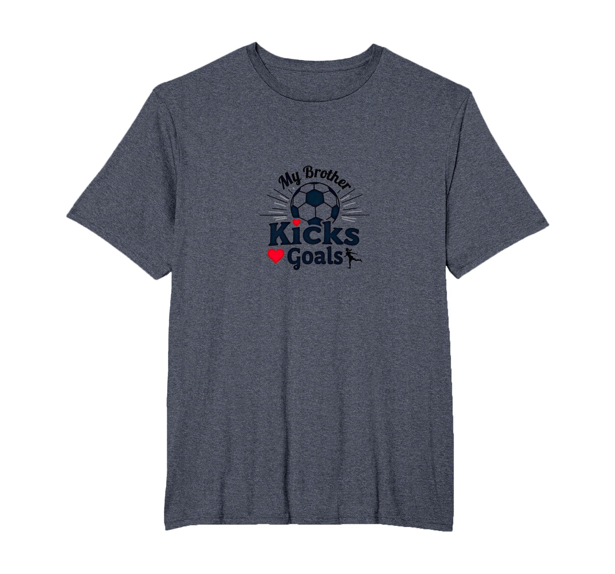 Soccer Sister My Brother Kicks Goals T-Shirt - Trendy Graphic for Adults - T-Shirt, Sweatshirt, Hoodie
