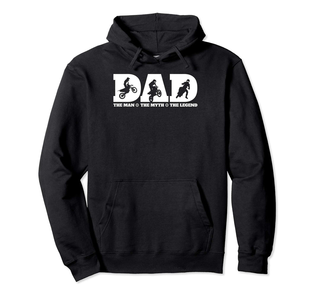 Dirt Bike Dad Gifts Dirt Bike Dad Hoodie - Custom Art Print for Adults - T-Shirt, Sweatshirt, Hoodie