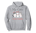 My Cats Are My Valentine Cat Lovers Pet Hoodie - Fun Novelty Design Unisex - T-Shirt, Sweatshirt, Hoodie