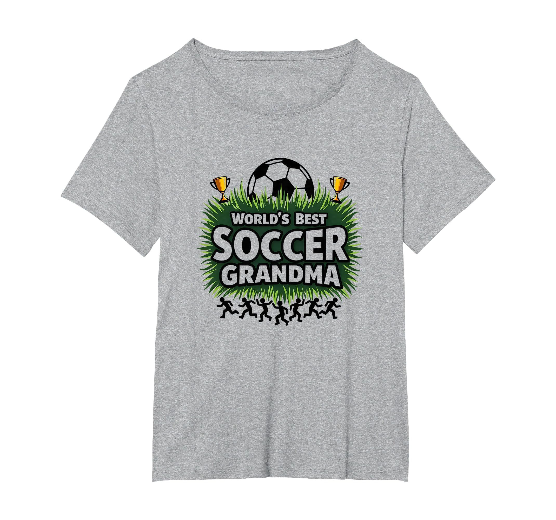 Worlds Best Soccer Grandma Champion Womens T-Shirt - Trendy Graphic Unisex - T-Shirt, Sweatshirt, Hoodie