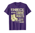 My Niece Wears Combat Boots Dog Tags T-Shirt - Custom Art Print Unisex - T-Shirt, Sweatshirt, Hoodie