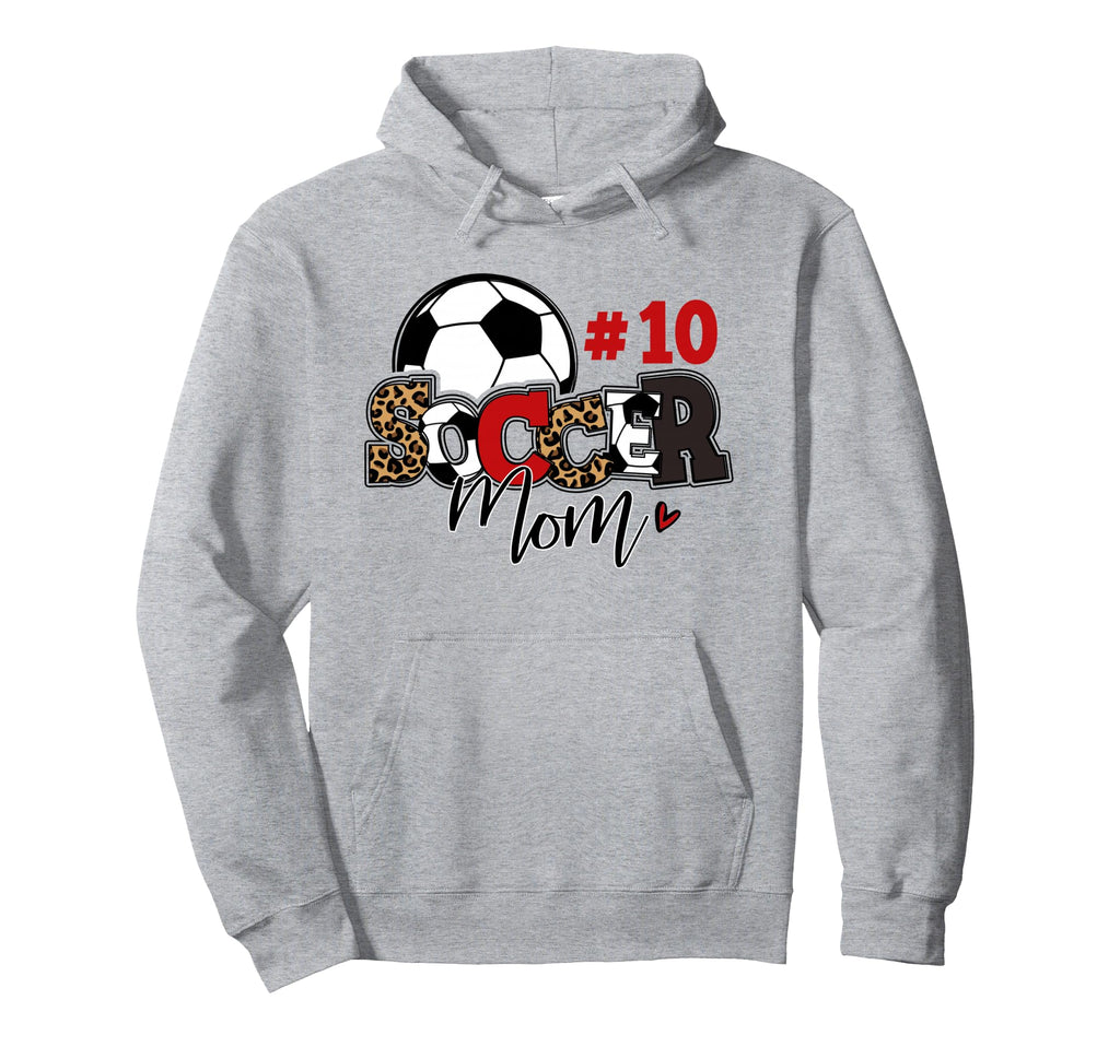 Soccer Mom 10 Custom Number Mothers Hoodie - Minimalist Print Men Women - T-Shirt, Sweatshirt, Hoodie