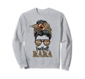 Football Nana Messy Bun Nana Sweatshirt - Unique Graphic Men Women - T-Shirt, Sweatshirt, Hoodie