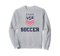 United States Soccer Icon Gray Sweatshirt - Fun Novelty Design Unisex - T-Shirt, Sweatshirt, Hoodie