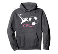 Olivia Name Soccer Personalized Gift Hoodie - Graphic Print for Adults - T-Shirt, Sweatshirt, Hoodie