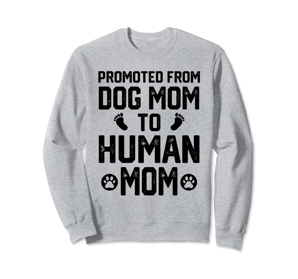Promoted From Dog Dad To Human Dad Sweatshirt - Novelty Apparel for Adults - T-Shirt, Sweatshirt, Hoodie