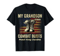 My Grandson Wears Combat Boots Proud T-Shirt - Novelty Apparel for Adults - T-Shirt, Sweatshirt, Hoodie