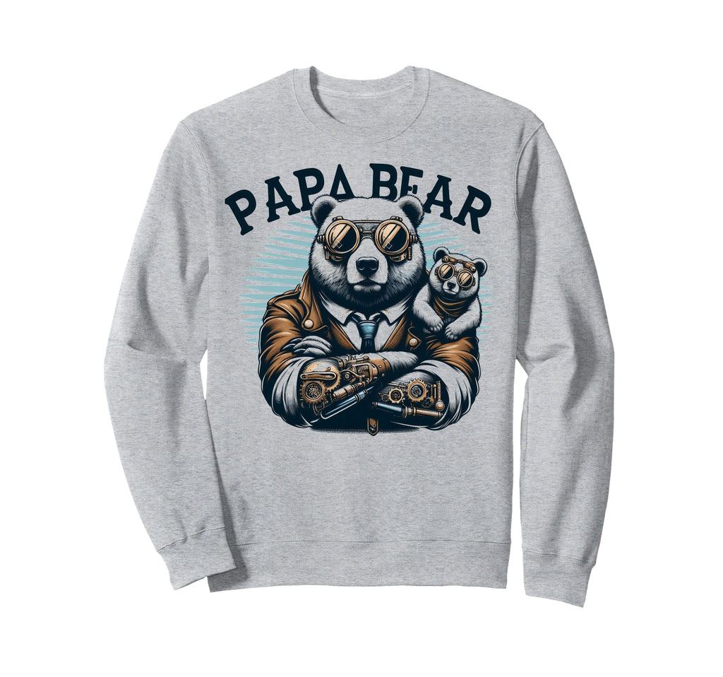 Papa Bear Funny Mechanic Bears Sweatshirt - Trendy Graphic Men Women - T-Shirt, Sweatshirt, Hoodie