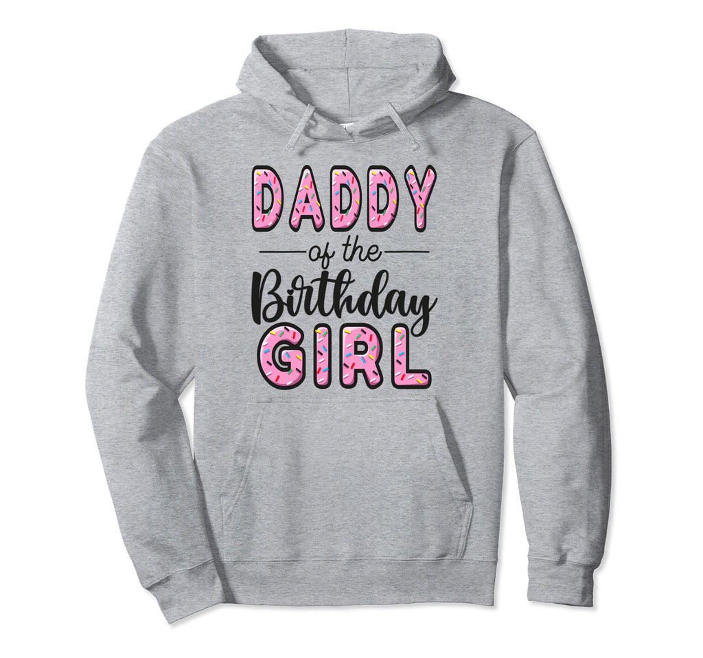 Daddy Birthday Donut Dad First Bday Hoodie - Graphic Print Men Women - T-Shirt, Sweatshirt, Hoodie