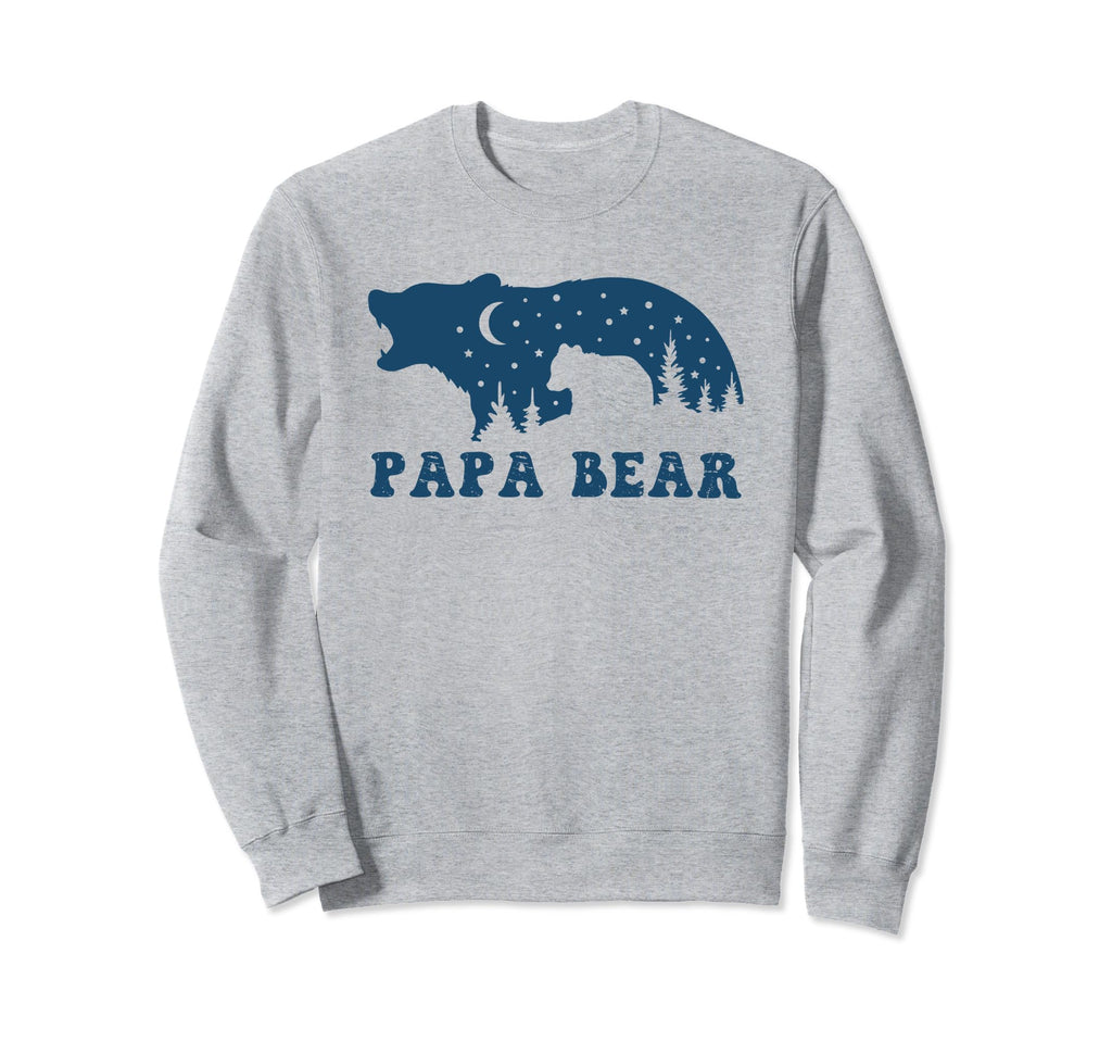 Papa Bear Novelty Funny Dads Sweatshirt - Trendy Graphic for Adults - T-Shirt, Sweatshirt, Hoodie