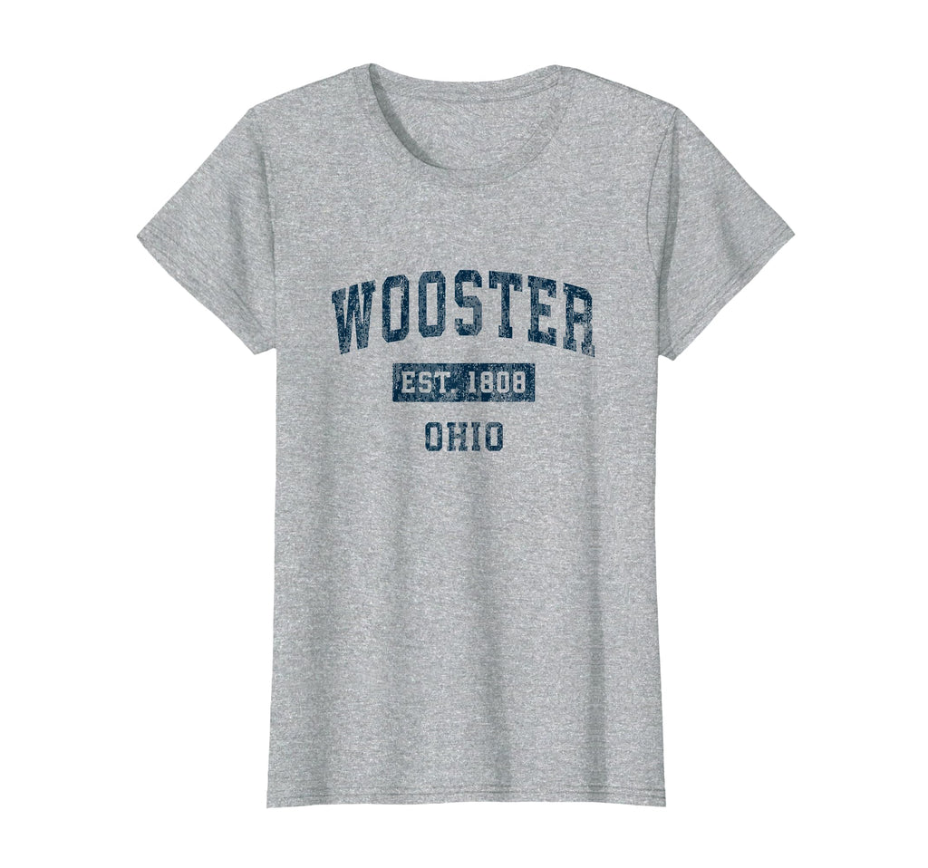 Wooster Ohio Oh Sports Navy T-Shirt - Custom Art Print Men Women - T-Shirt, Sweatshirt, Hoodie
