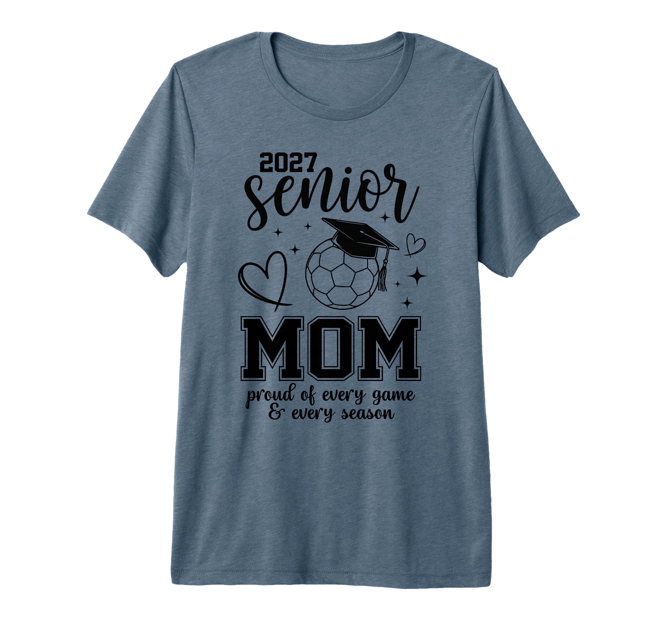 2027 Senior Soccer Mom Proud Family T-Shirt - Aesthetic Graphic Unisex - T-Shirt, Sweatshirt, Hoodie
