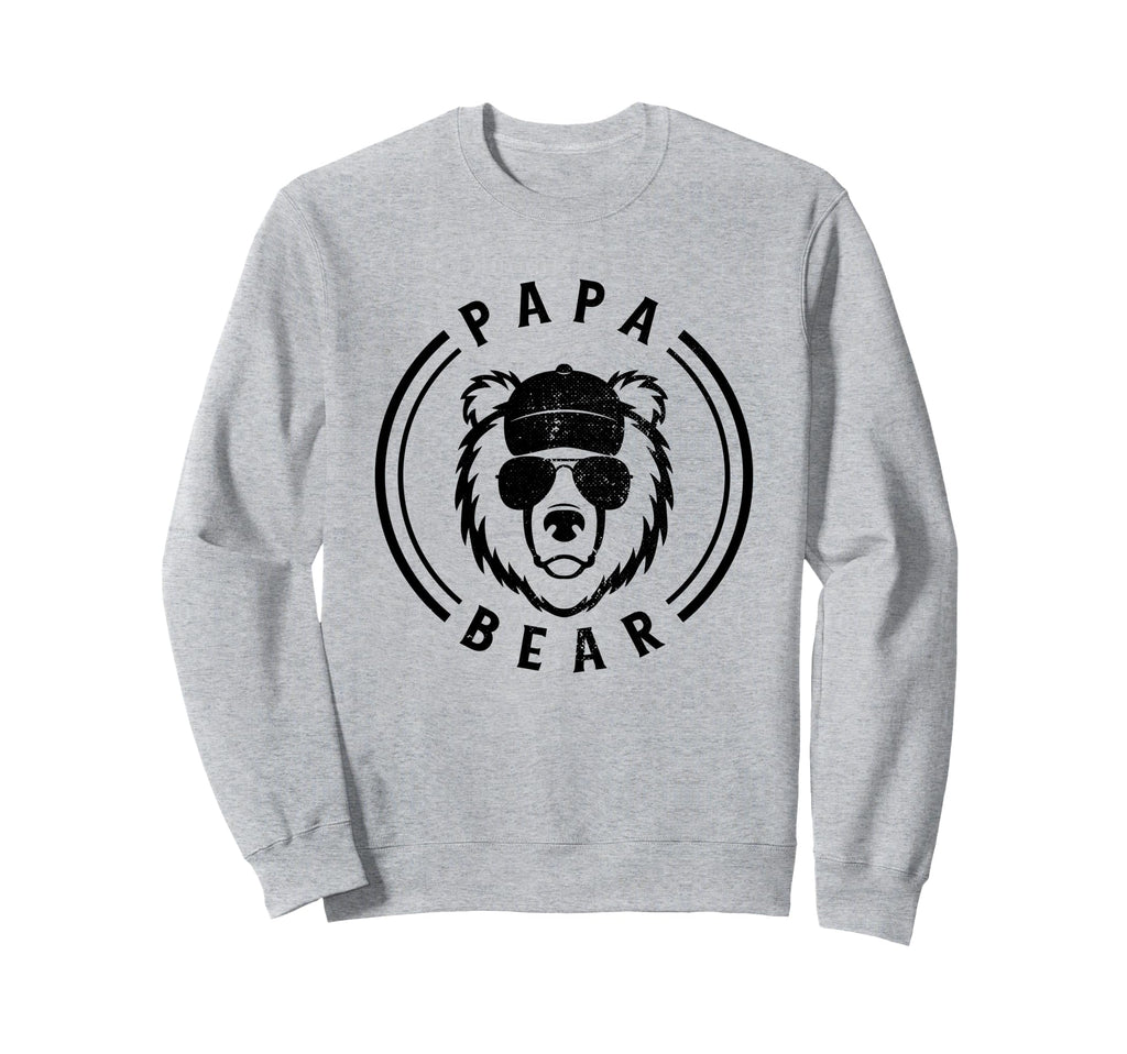 Papa Bear Sunglasses Baseball Cap Hoodie - Streetwear Style Men Women - T-Shirt, Sweatshirt, Hoodie