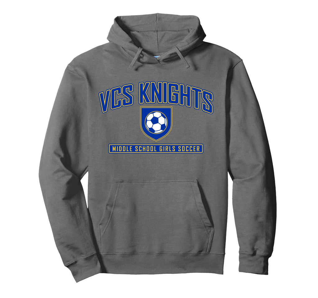 Vcs Knights Middle School Soccer 2025 Hoodie - Fun Novelty Design Unisex - T-Shirt, Sweatshirt, Hoodie